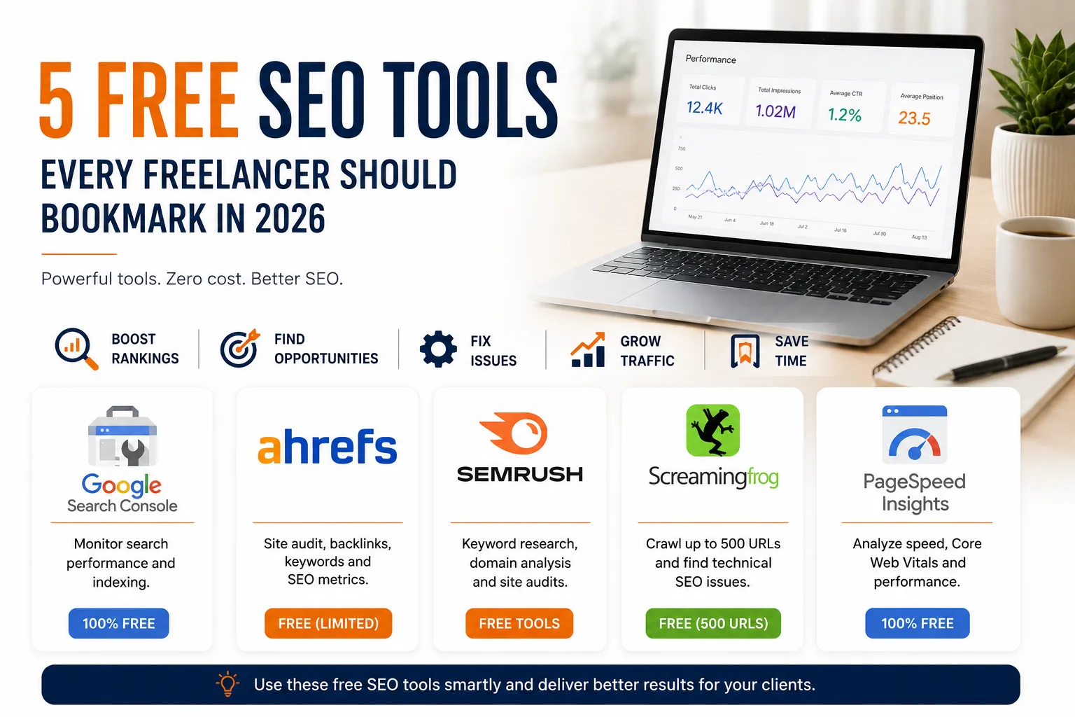 5 Free SEO Tools Every Freelancer Should Bookmark in 2026
