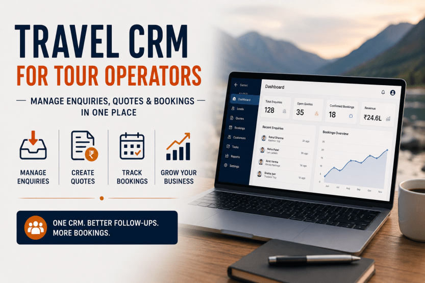 Travel CRM for Tour Operators: Manage Enquiries, Quotes & Bookings in One Place