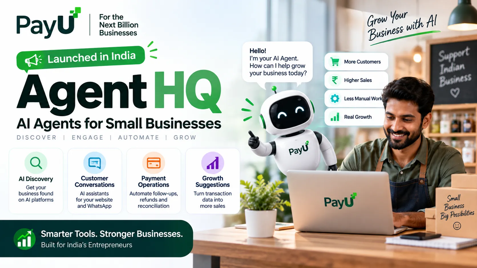 PayU Agent HQ Launches in India: AI Agents for Small Businesses Explained